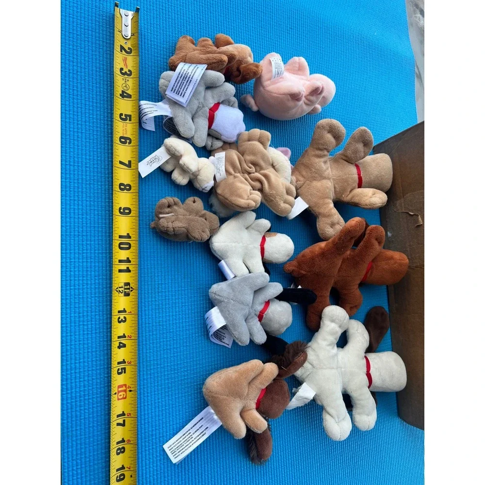 Pound Puppies Plush Lot Mixed Stuffed Animals Dogs Pig Bunny rhino Vintage Style